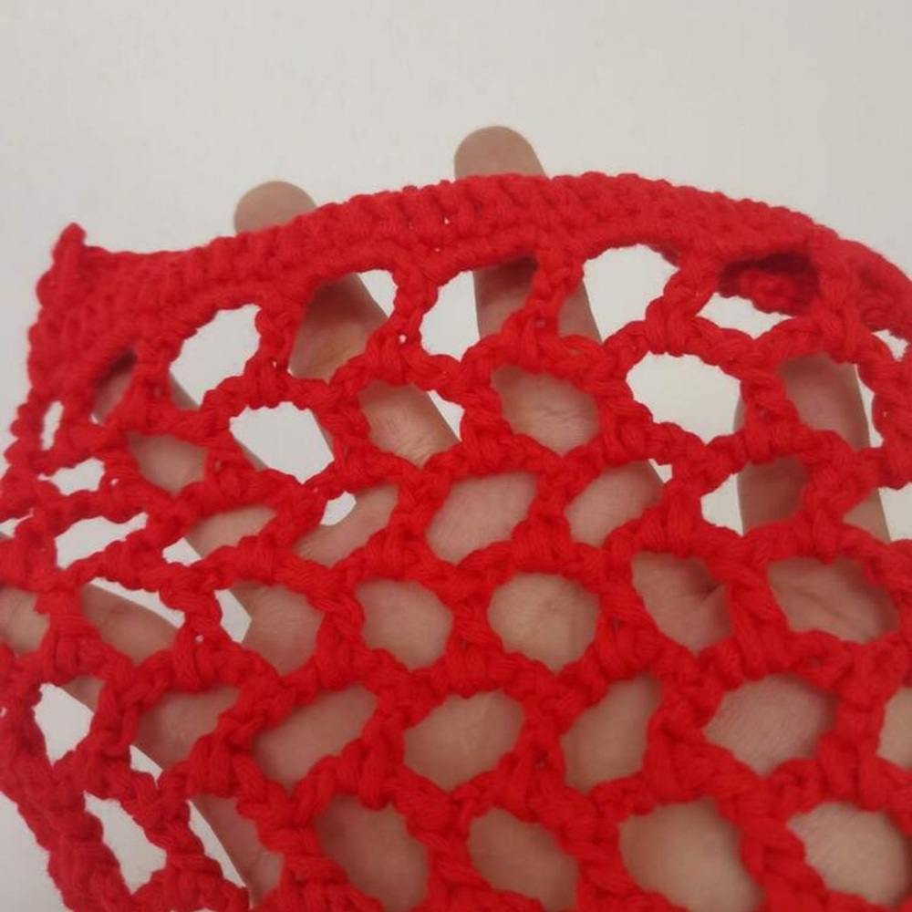 SHEIN Red Crochet Swimsuit Cover up Skirt - Picture 4 of 6